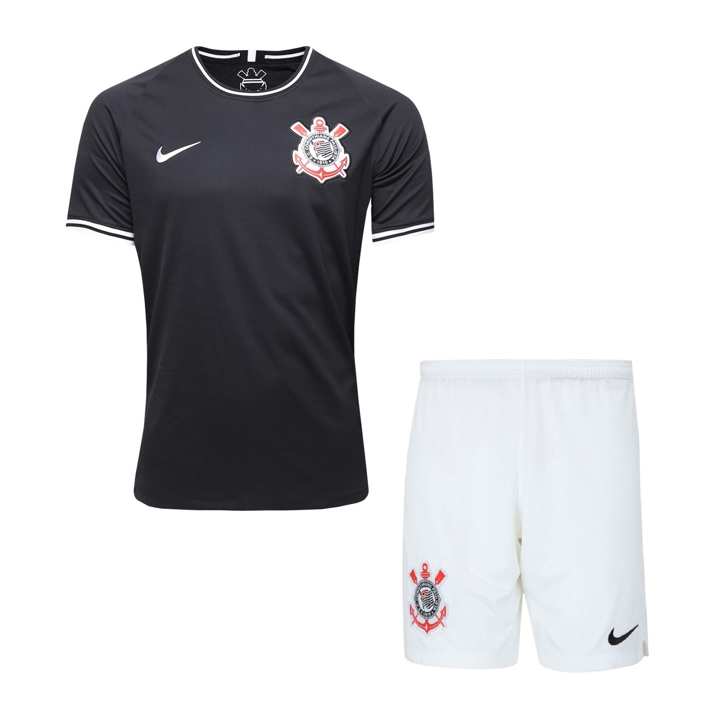 Camiseta Corinthians Paulista 2ª Niño 2019/20 Negro